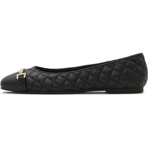 🆕Women Black Synthetic Ballet Flat Leanne Comfortable Slip On Dress Shoes
